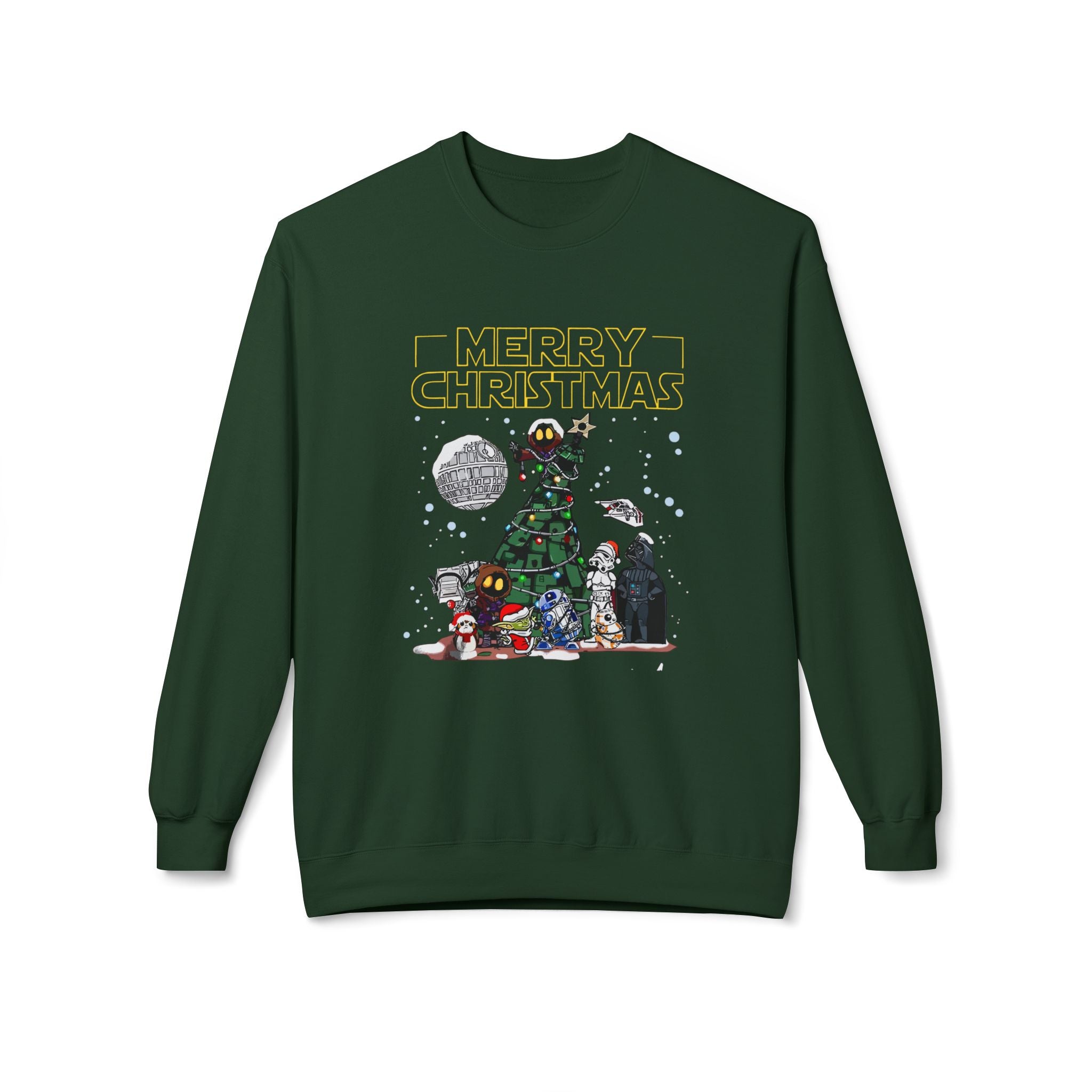 Merry Star Wars Christmas Fleece Crewneck Sweatshirt